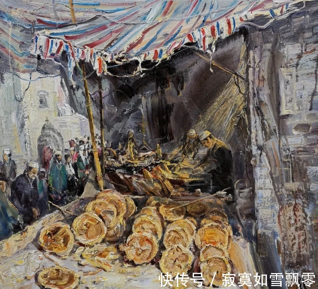 中国画$画家厉国军参展“写意气象 中国油画展” 展现潮起潮落的岁月印记