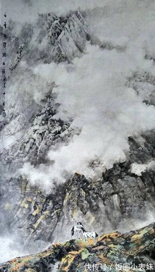 山水画|宋士操雪域山水画,自然唯美!