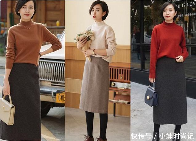 穿法|初冬毛衣内搭的穿法,教你这21套时髦高级的穿搭示范,优雅知性