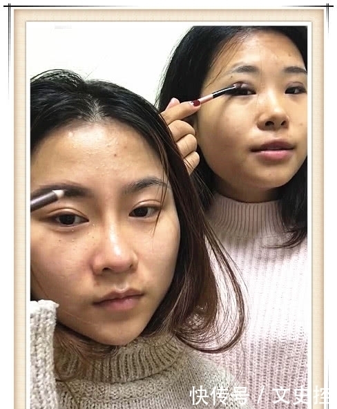 换脸|“姐妹花”化妆前VS化妆后,看到成品那一刻,网友:换脸了?