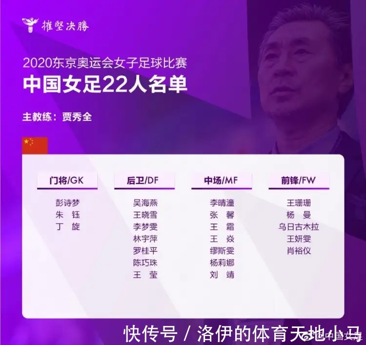 女足|女足更改大名单:陈巧珠顶替金坤!唐佳丽、马君、娄佳慧依然无缘