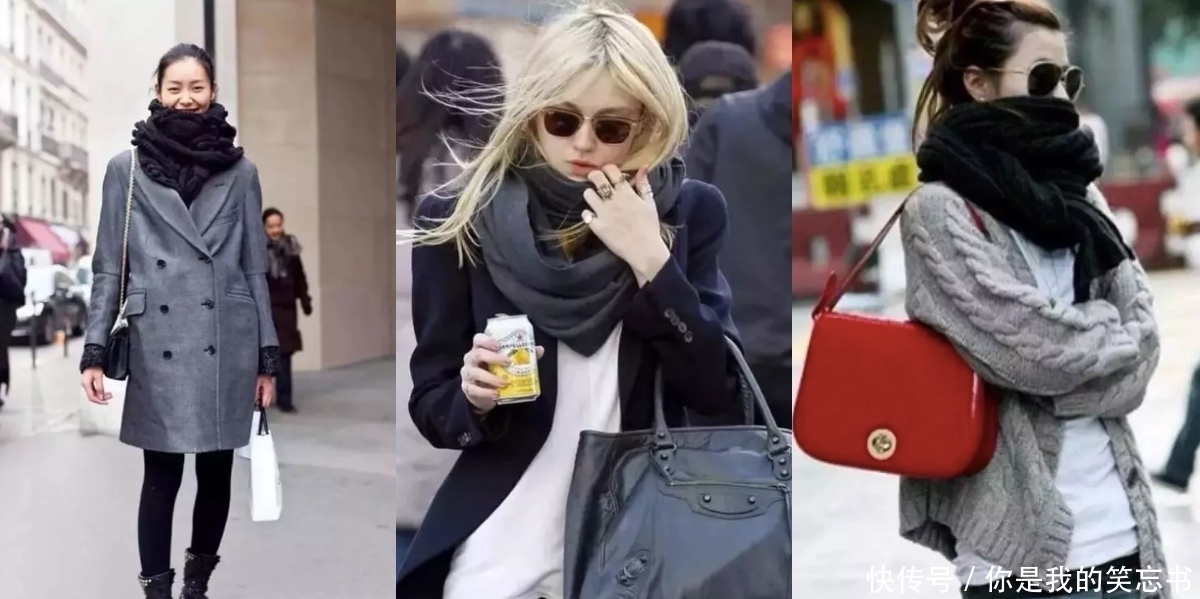 色大衣|大衣再好看,围巾配错也白搭!