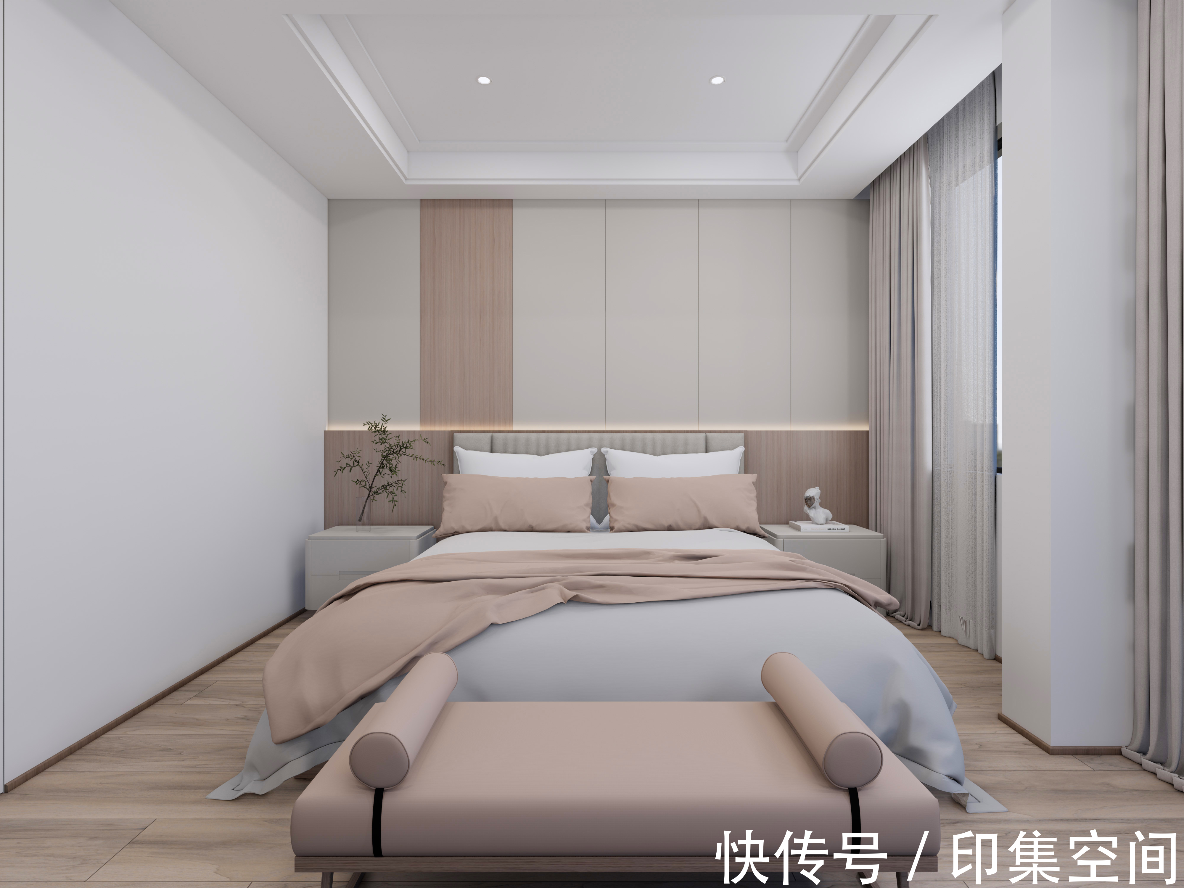 对称|4室改2室,205㎡新中式大平层