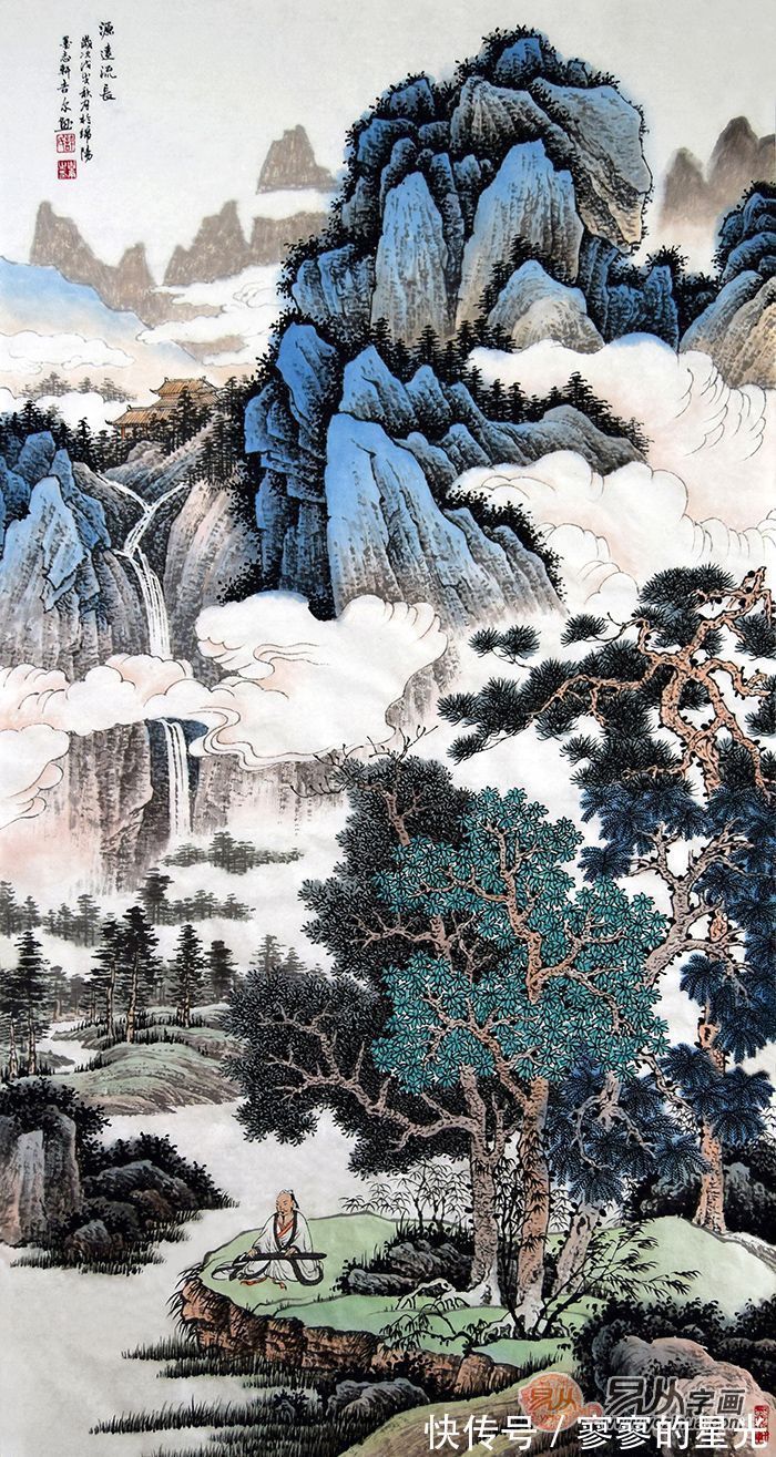 山水画&许吉尔山水画 境界高远 有着“一人一品”的山水画风