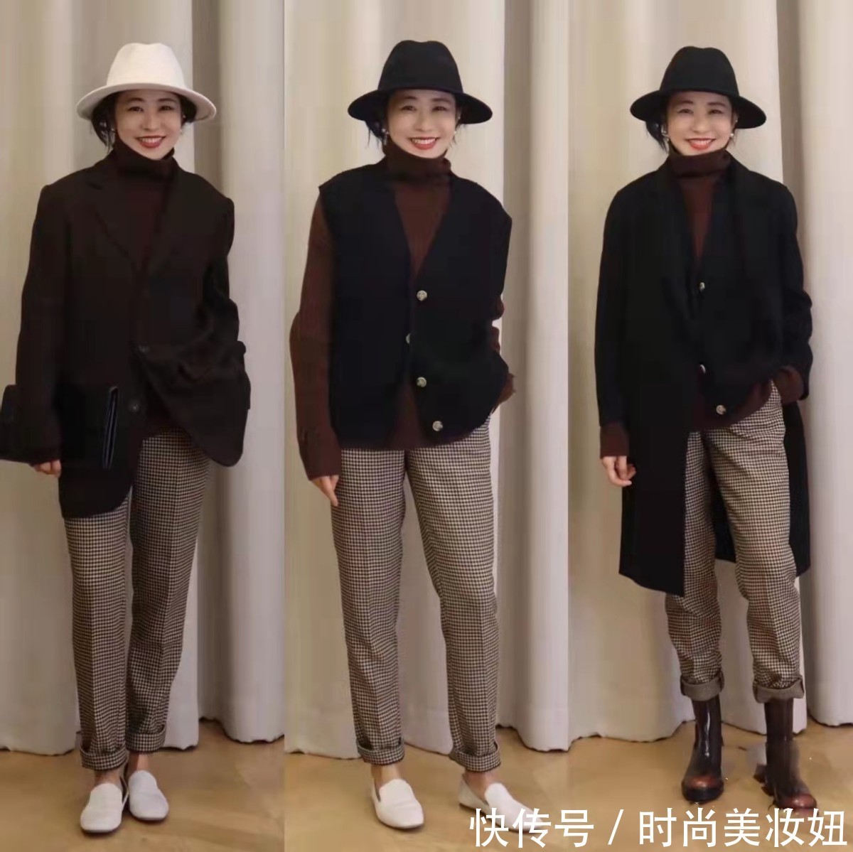 舒适度 穿衣好看不全靠身材，这位博主160cm，照样穿得洋气又高挑