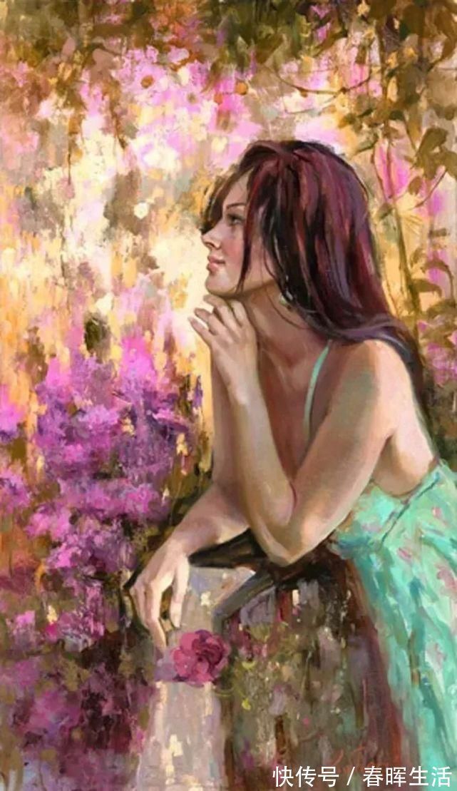 irene@她的油画有一种惊艳脱俗的美,乌克兰天才女画家艾琳·谢里