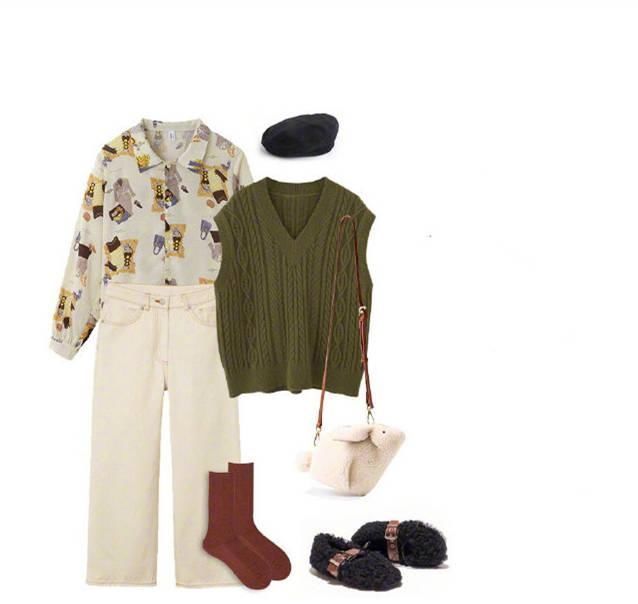 白色|保暖又能凹造型的马甲,变身“宝藏”女孩,神秘不失文艺感