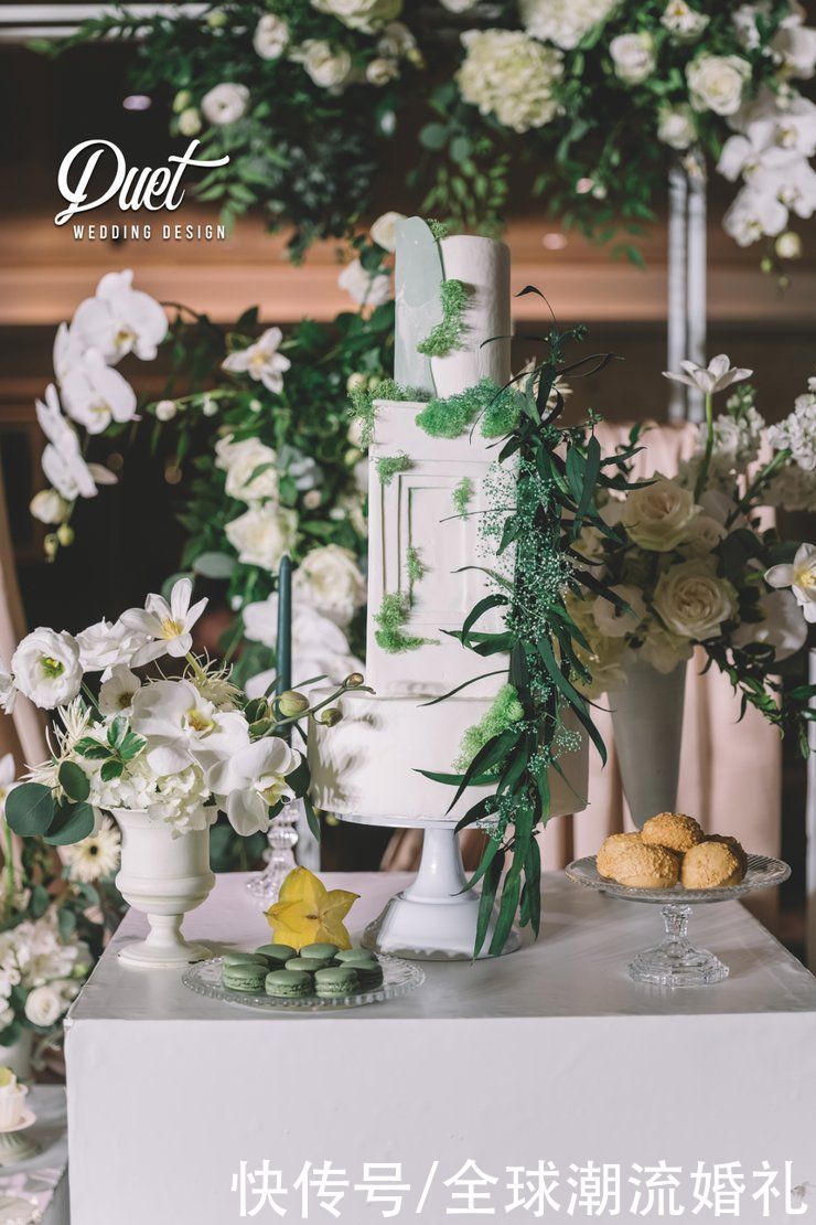 时尚简约的祼色系婚礼，喜欢极简风的新娘不要错过哦