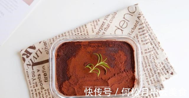 分享一个宿舍党都可以做的,快手低卡提拉米苏,3分钟搞定!