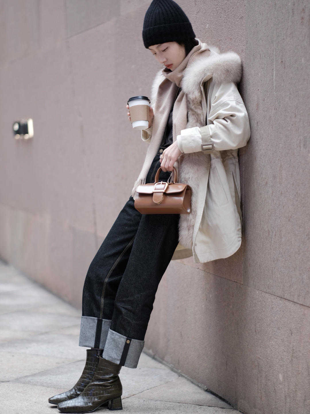 短靴|大衣+靴子是立冬的标配,高档有气质,时髦又保暖