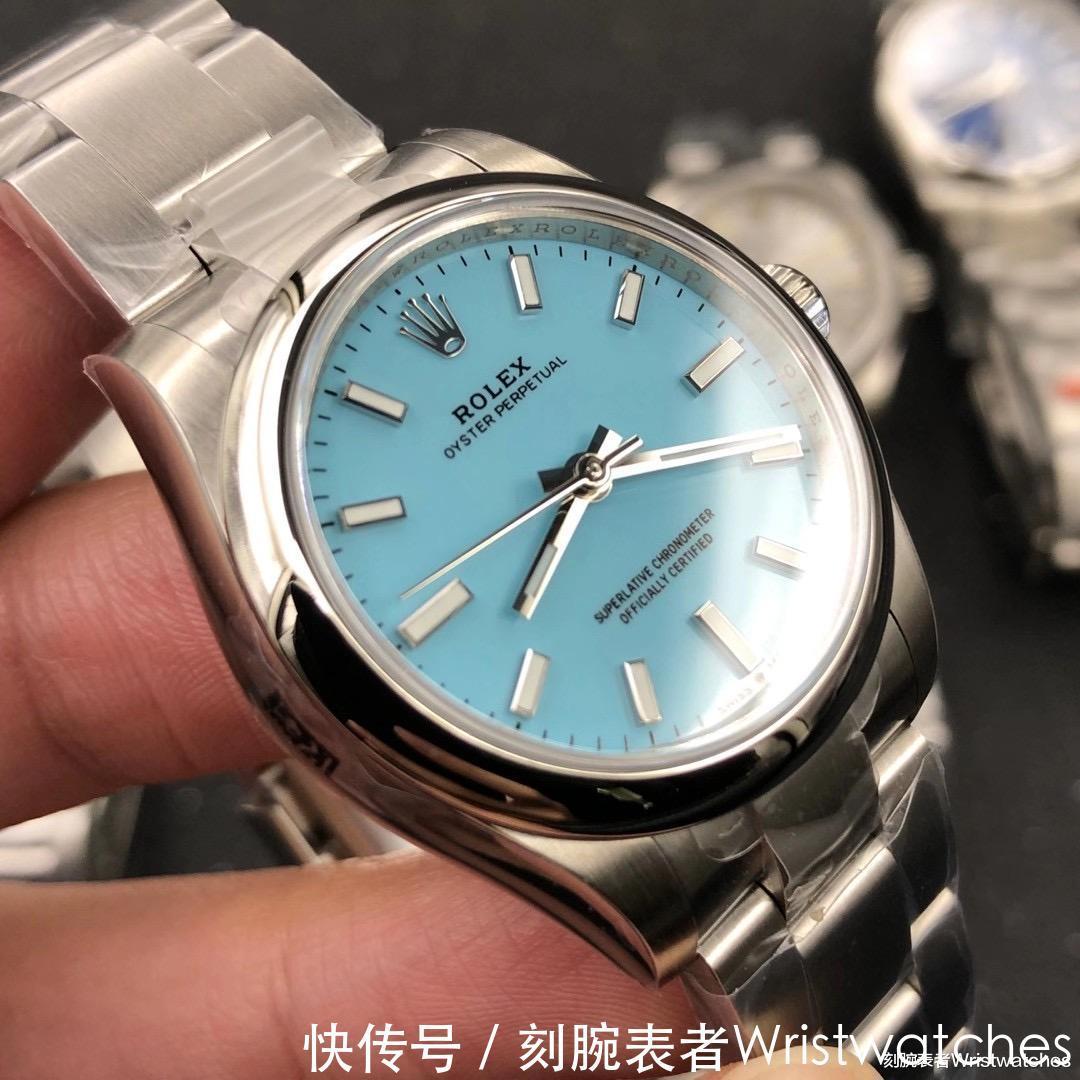 表盘|EW厂劳力士蚝式恒动36mm绿松石表盘做工细节评测!