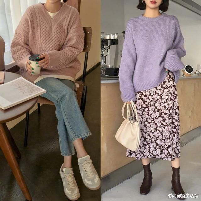 小姐姐|女人别不舍得打扮自己,18套简单实用的毛衣穿搭,太适合普通人了