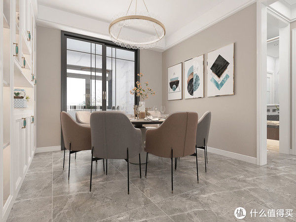 轻奢|闺蜜的130平米新家，装现代轻奢风格，单一个沙发墙就把我迷住了