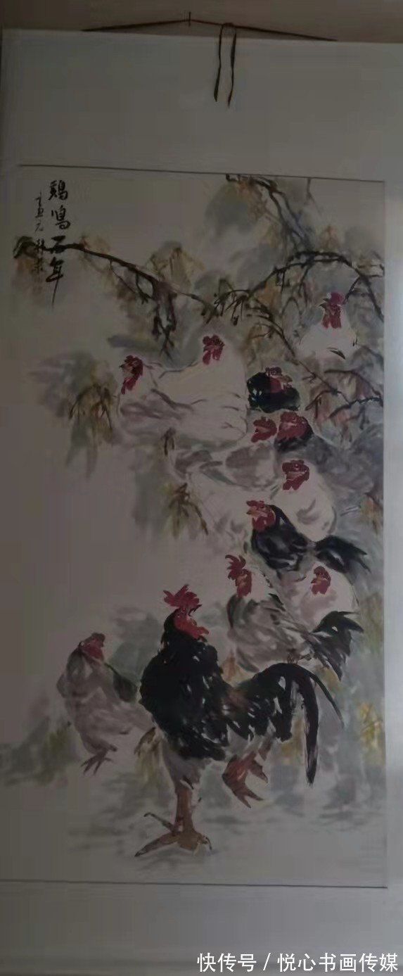 牡丹$构图大气，富贵天成，当代著名画家韩荣国画作品欣赏