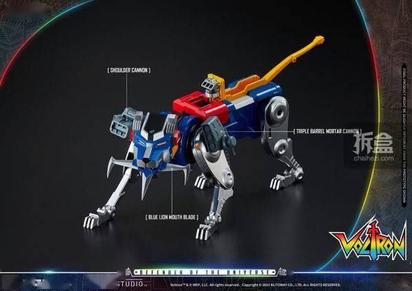 机器人|Blitzway 新品： 百兽王Voltron(战神金刚) -CARBOTIX系列可动手办（38CM高）