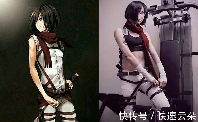 三笠|《进击的巨人》神级COSPLAY，埃尔文团长神似美队，兵长岂止1米6