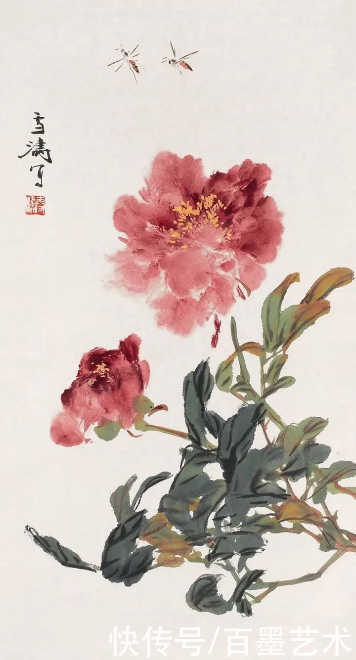 小写意|唯有牡丹真国色!小写意牡丹画150幅,美醉了