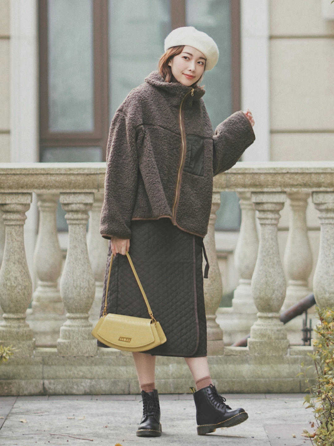 cp 寒冬一定穿半裙+靴子,不仅优雅时尚,有气质,让你遇见美好