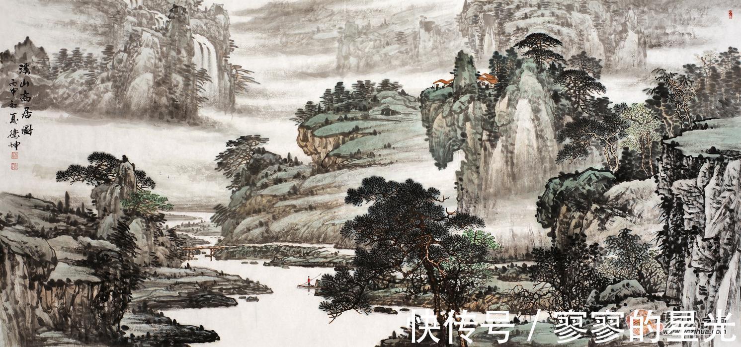 山水画！画家林德坤山水画 带您品味大美山河 无限风光