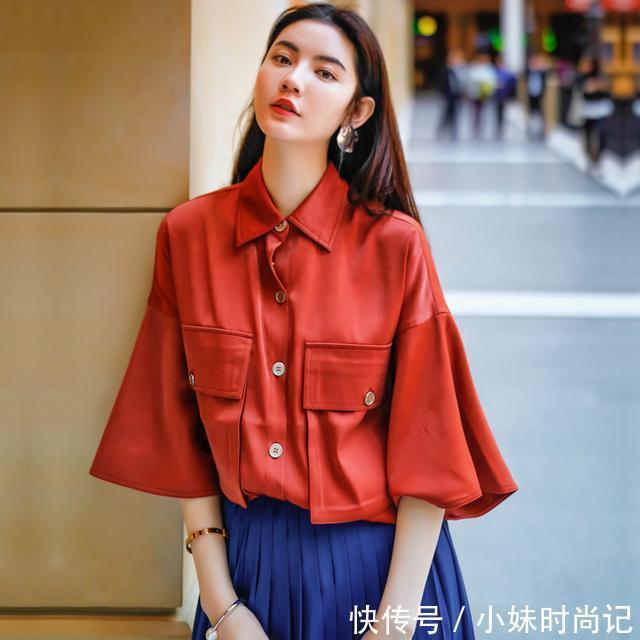 v领 挑选衬衫,你会更偏向长款的,还是短款的呢