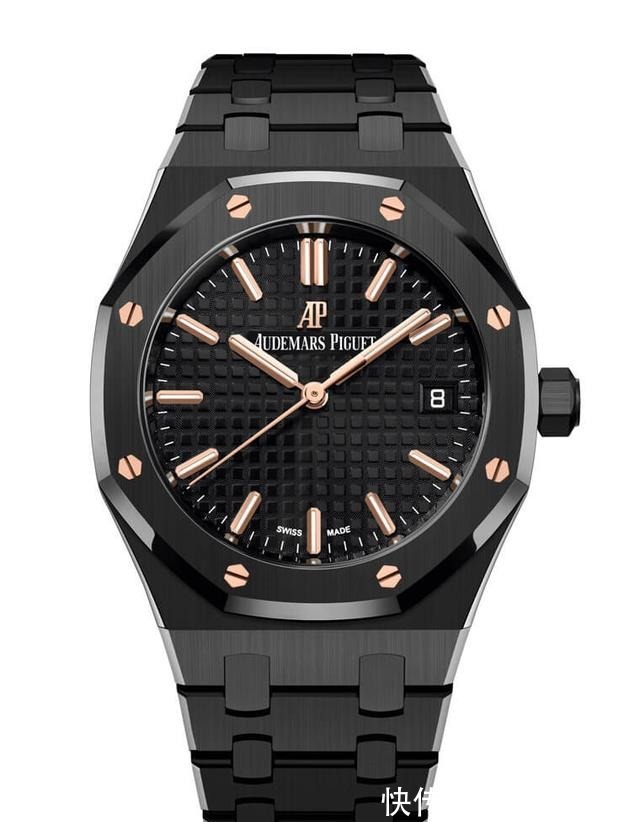 表壳@爱彼皇家橡树自动表34mm,连发白金霜金和黑陶瓷新表