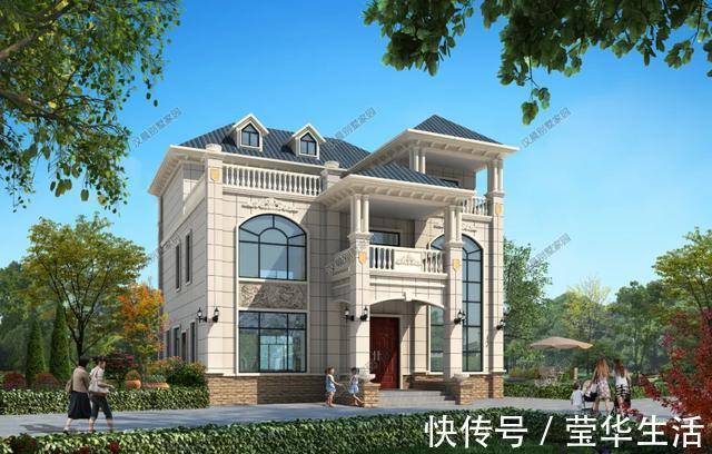 卫三|实用型复式三层别墅,简单大气农村包工头都会盖