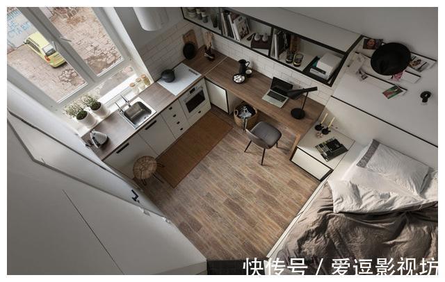 小户型|17平小户型装修改造，用小隔断设计出三个空间，太聪明了吧