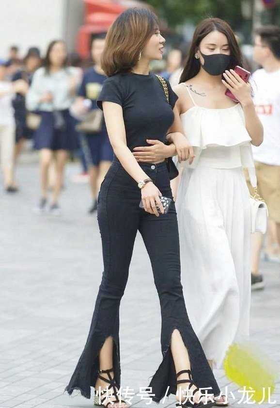 穿搭|“以破为美”的穿搭,苗条的身材还穿着有型的衣服