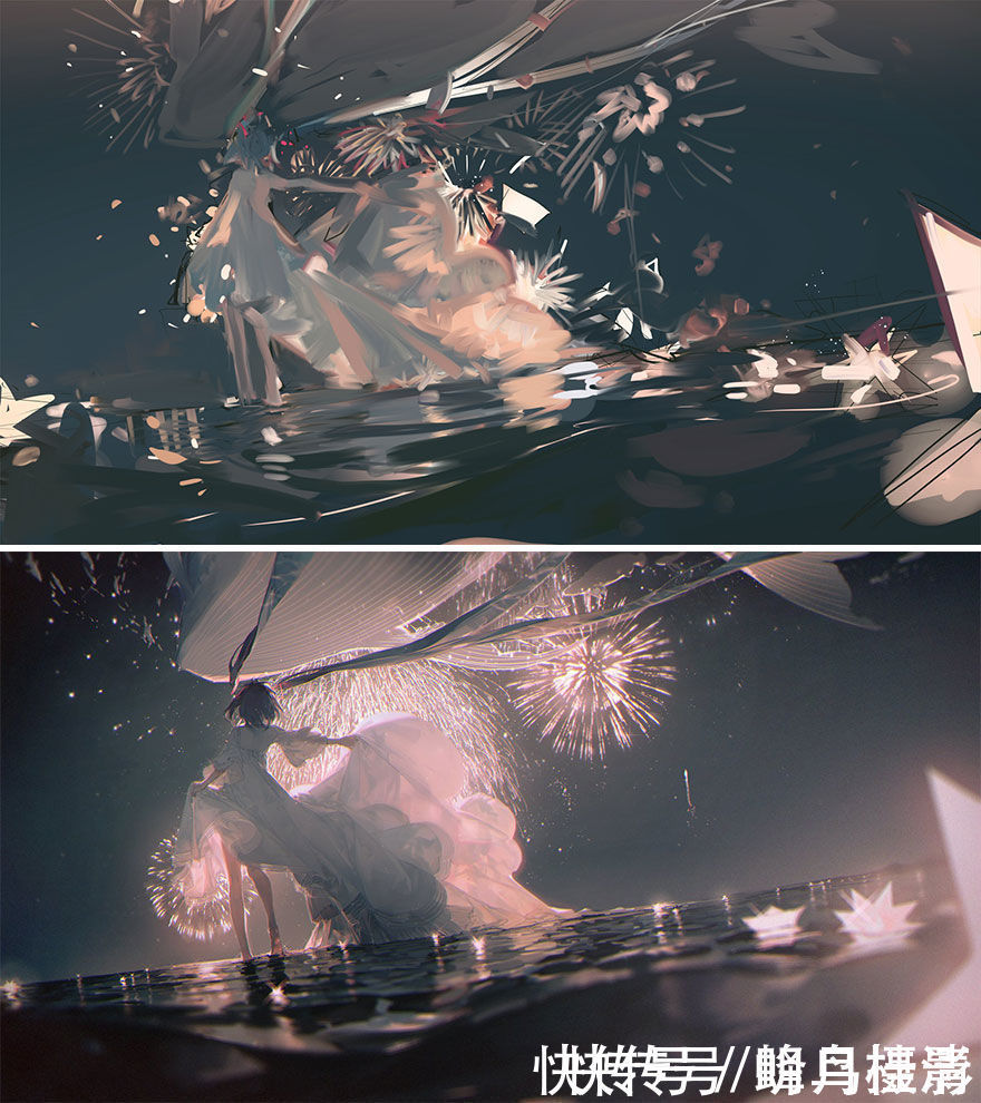 初稿|27个初稿与成品对比照,前后差距太大,网友:这是同一副画吗