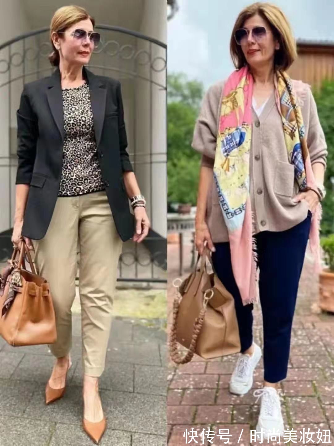 小清新|微胖奶奶就该这样穿,不浮夸不扮嫩,穿得体面又时髦,太美了