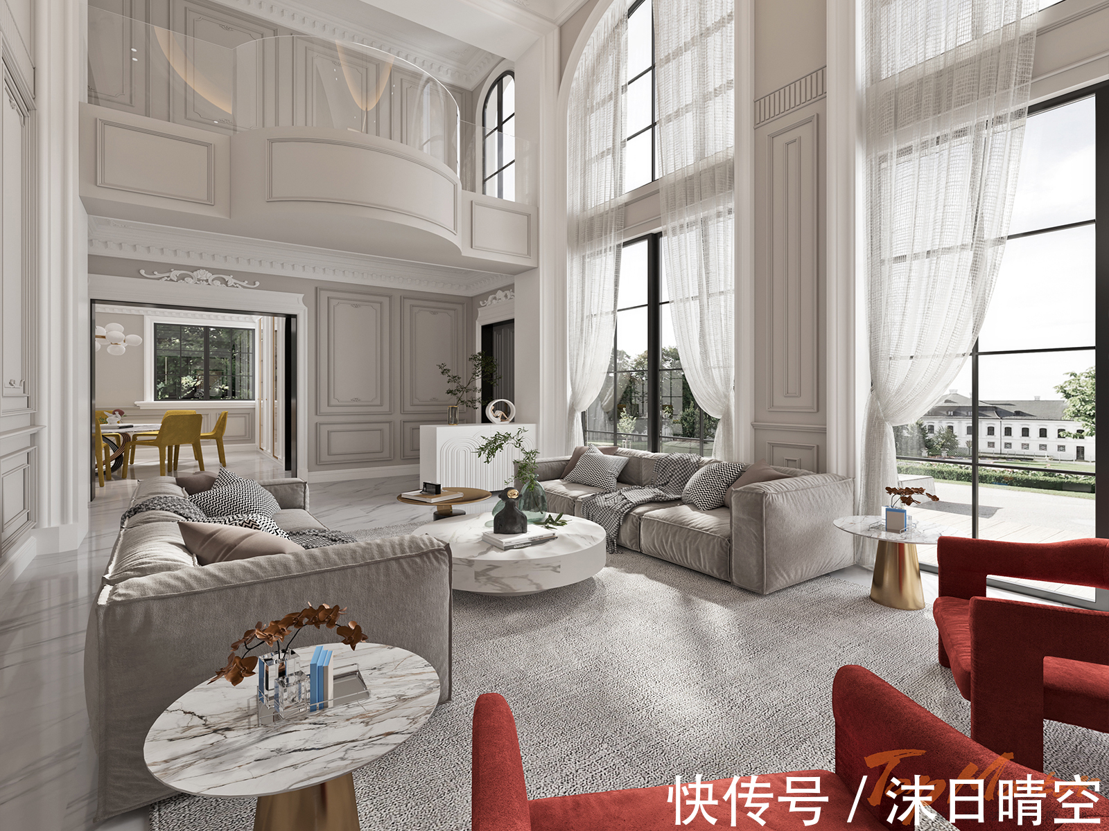 星河苑|星河苑400㎡法式，春天的芭蕾