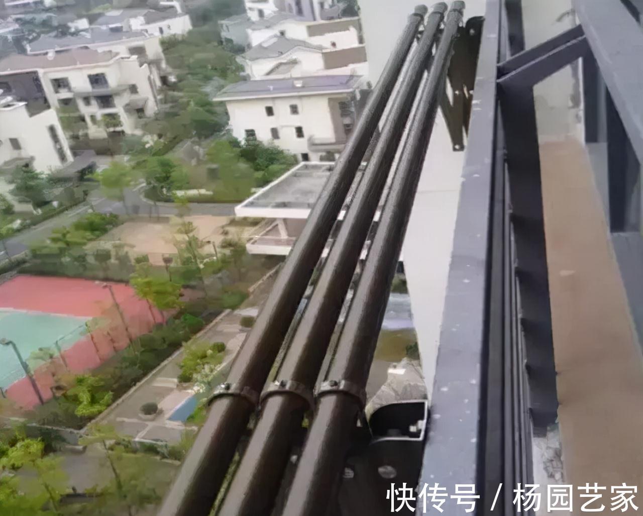 伸缩式|婆婆说把阳台变成休闲区,衣服晾到哪里去?还好老公一招搞定!