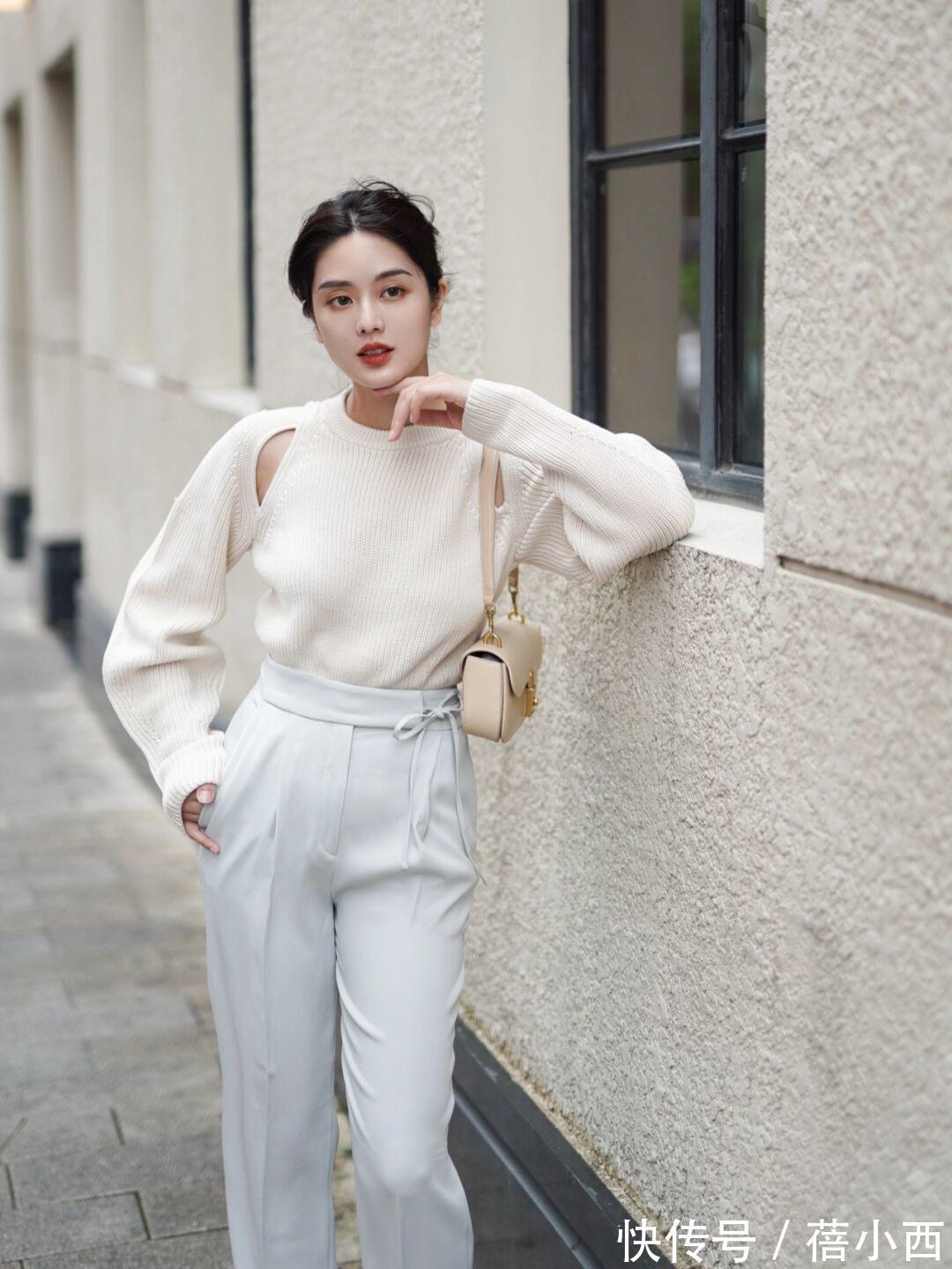 搭配|秋季少穿“卫衣”,建议多穿“毛衣”,搭配半身裙优雅到骨子里