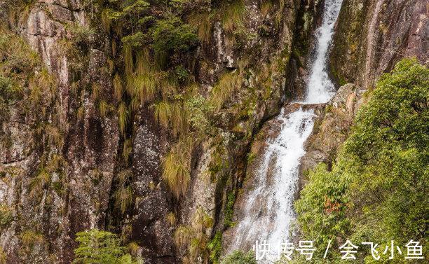 瀑布|号称东南第一山的浙江景点，是游客秋游首选地，拥有漫山的红枫