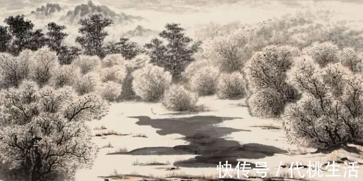 亚明$胸藏万壑任吞吐——卢星堂山水作品分享