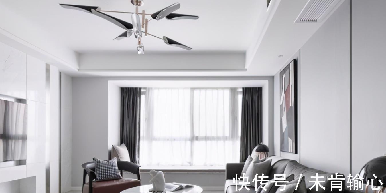 榻榻米|170㎡现代风格四居室,黑白撞色随处可见,整体房间质感十足