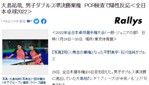 刘诗雯|不战而胜!张本智和晋级决赛,对手阳性退赛,日本一哥冲击双冠王!