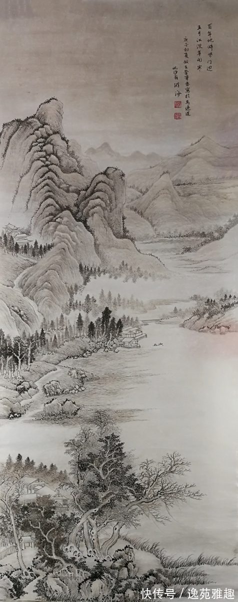 古典#「作品欣赏」山里人的水墨丹青,古典山水传承画家游海作品赏析