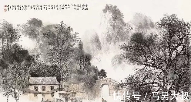 山水画&国画家|观王中年先生的山水画,有身临其境之感