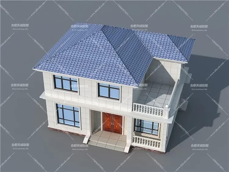 别墅|两款占地90平左右二层别墅,造价20来万,农村人人都盖得起