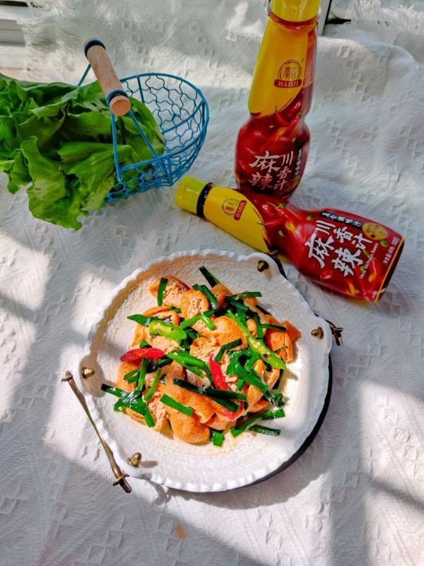 麻辣韭香油豆腐