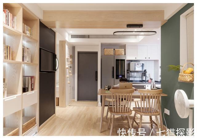 主卧室|50㎡学区房改造，清新自然，灵活通透，小户型也能拥有自在生活！