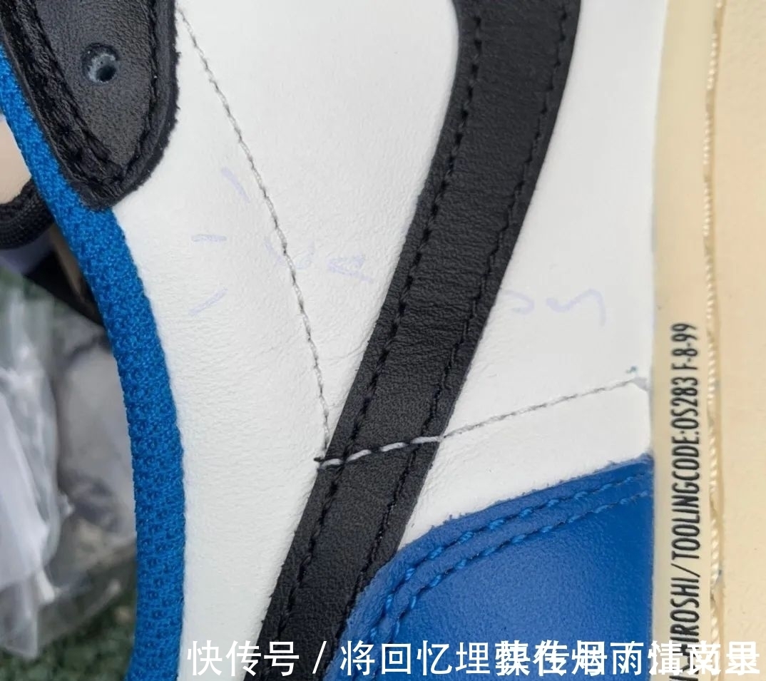 正品 藤原浩倒钩闪电aj1最强横向对比测评 中底拉邦皮料剪裁差的是正?