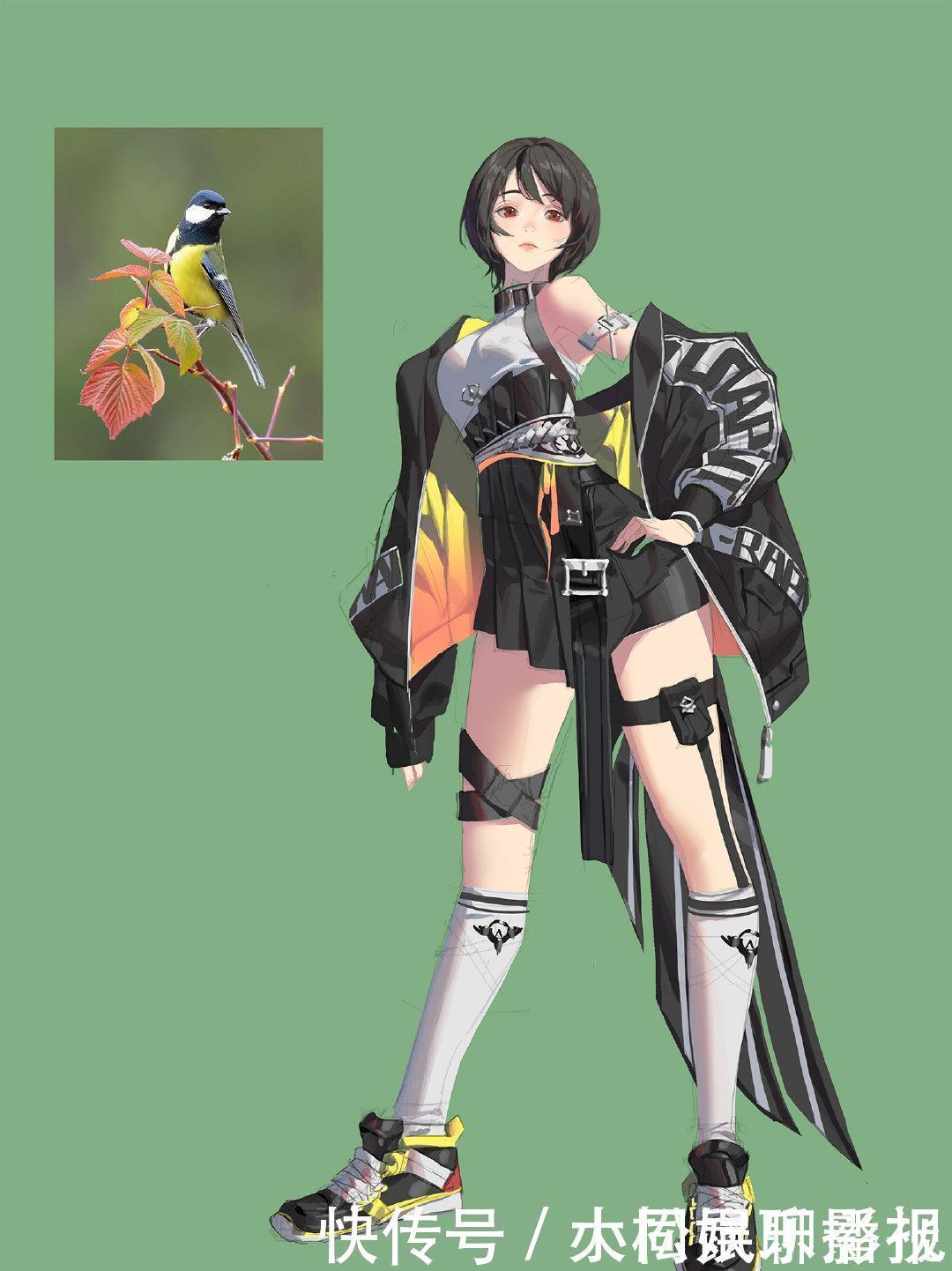 小姐姐|画师绘制物品拟人化,化妆刷变成美少女,运动鞋变黑皮帅哥