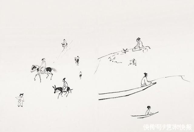 国画|跟着大师学国画，画家溥儒课徒手稿