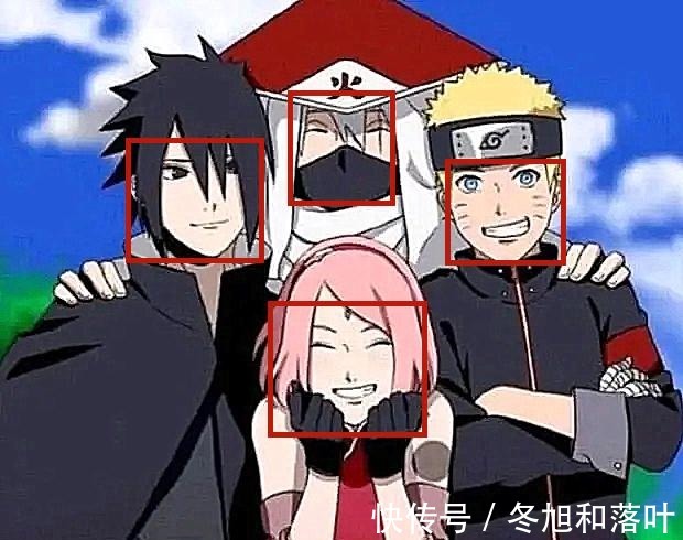 小櫻|“第七班”人物合影,小櫻表情沒有變化,鳴人佐助則改變了很多