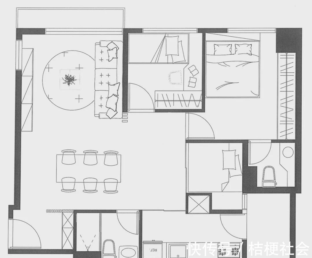 门把手|三口之家的73㎡,全屋坚持北欧混搭风,入户那叫一个清爽透亮