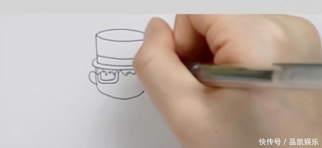 孩子一起|怪盗基德怎么画?简笔画法教给您,带着孩子实现一个大侠梦吧