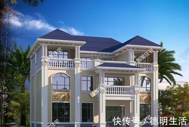完工|50万在老家盖一栋复式别墅，这款户型客厅敞亮，完工效果奇好！