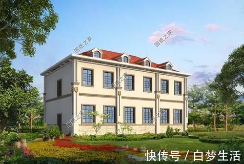 别墅|五开间二层自建房布局图,看了谁还在城里买房啊